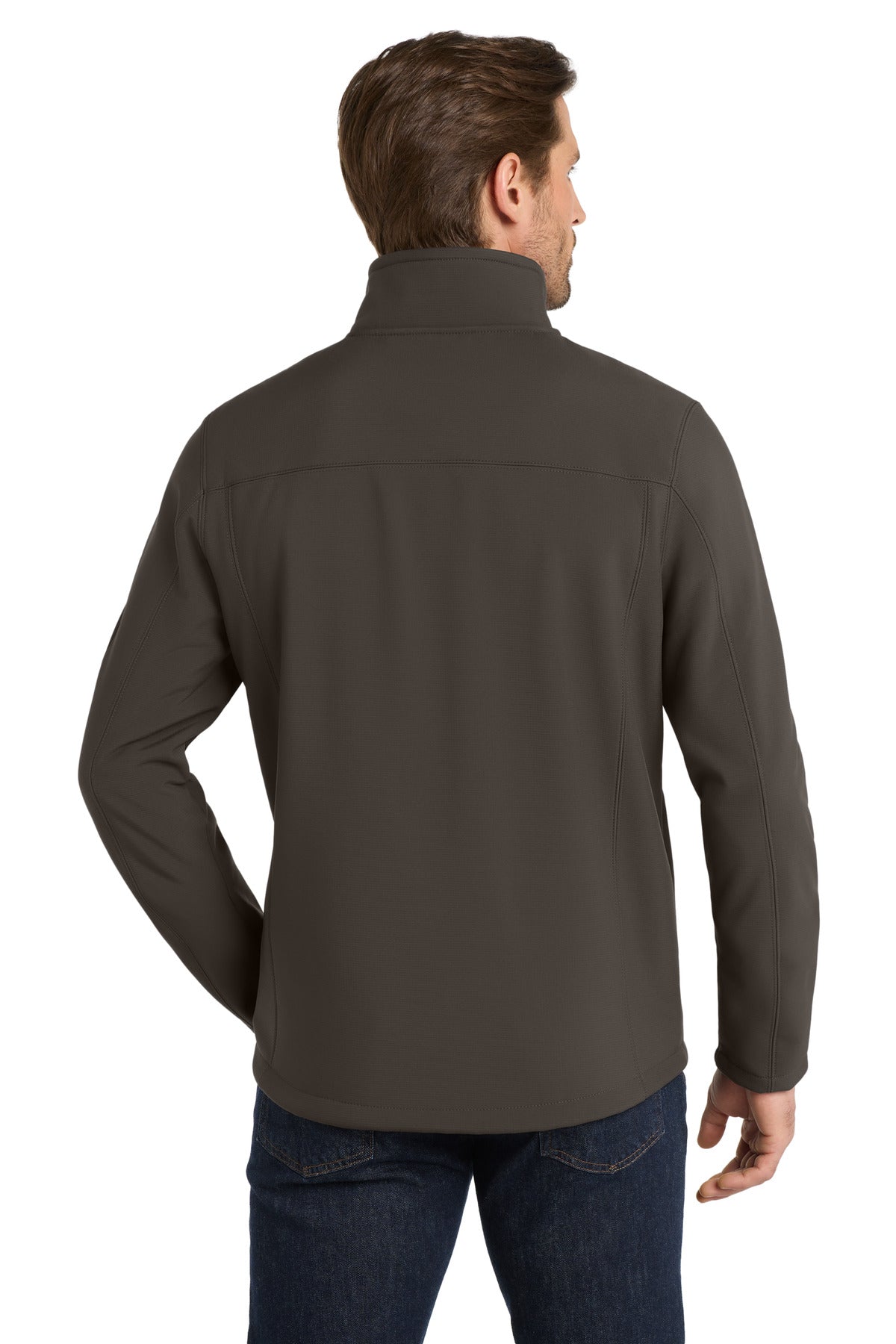 Custom Embroidered Eddie Bauer Rugged Ripstop Soft Shell Jacket. EB534,Canteen Grey