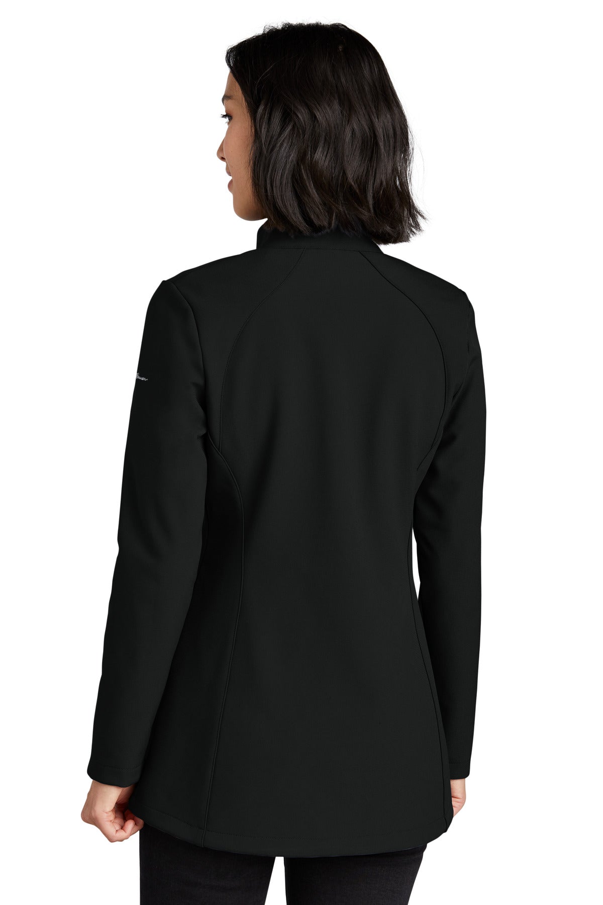 Custom Embroidered Eddie Bauer Women's Stretch Soft Shell Jacket EB545,Deep Black