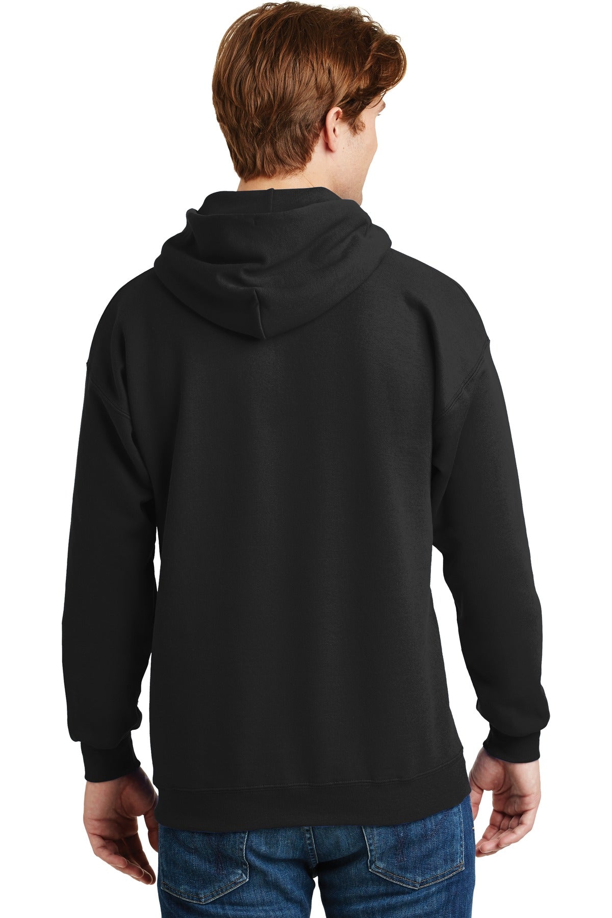Custom Embroidered Hanes Ultimate Cotton - Pullover Hooded Sweatshirt. F170,Black
