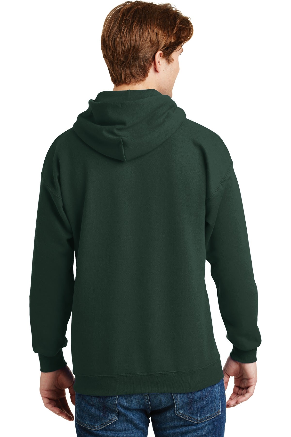 Custom Embroidered Hanes Ultimate Cotton - Pullover Hooded Sweatshirt. F170,Deep Forest