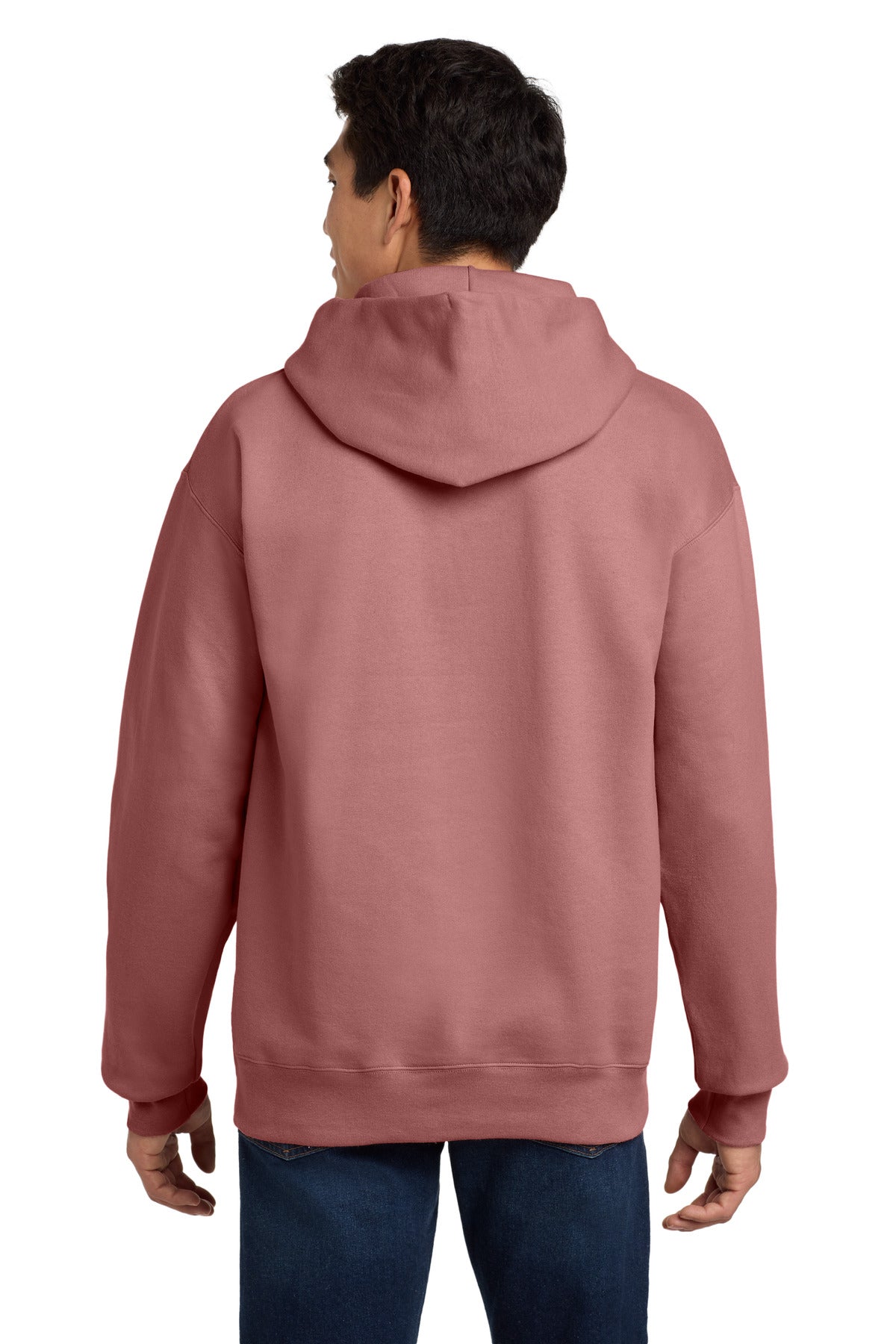 Custom Embroidered Hanes Ultimate Cotton - Pullover Hooded Sweatshirt. F170,Mauve