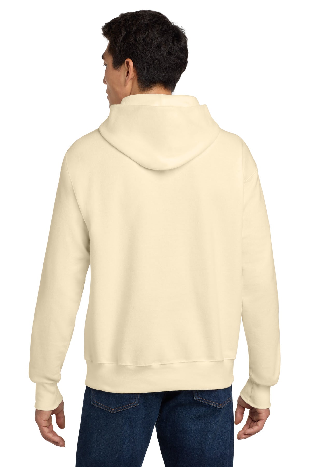 Custom Embroidered Hanes Ultimate Cotton - Pullover Hooded Sweatshirt. F170,Natural