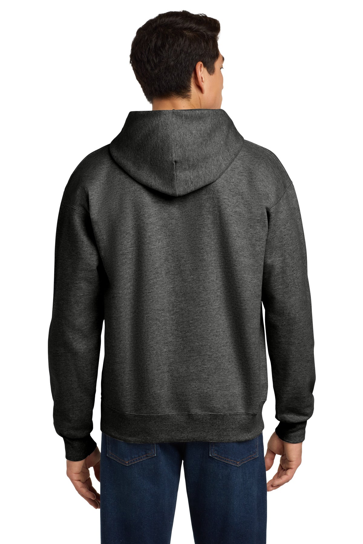 Custom Embroidered Hanes Ultimate Cotton - Pullover Hooded Sweatshirt. F170,Oxford Gray