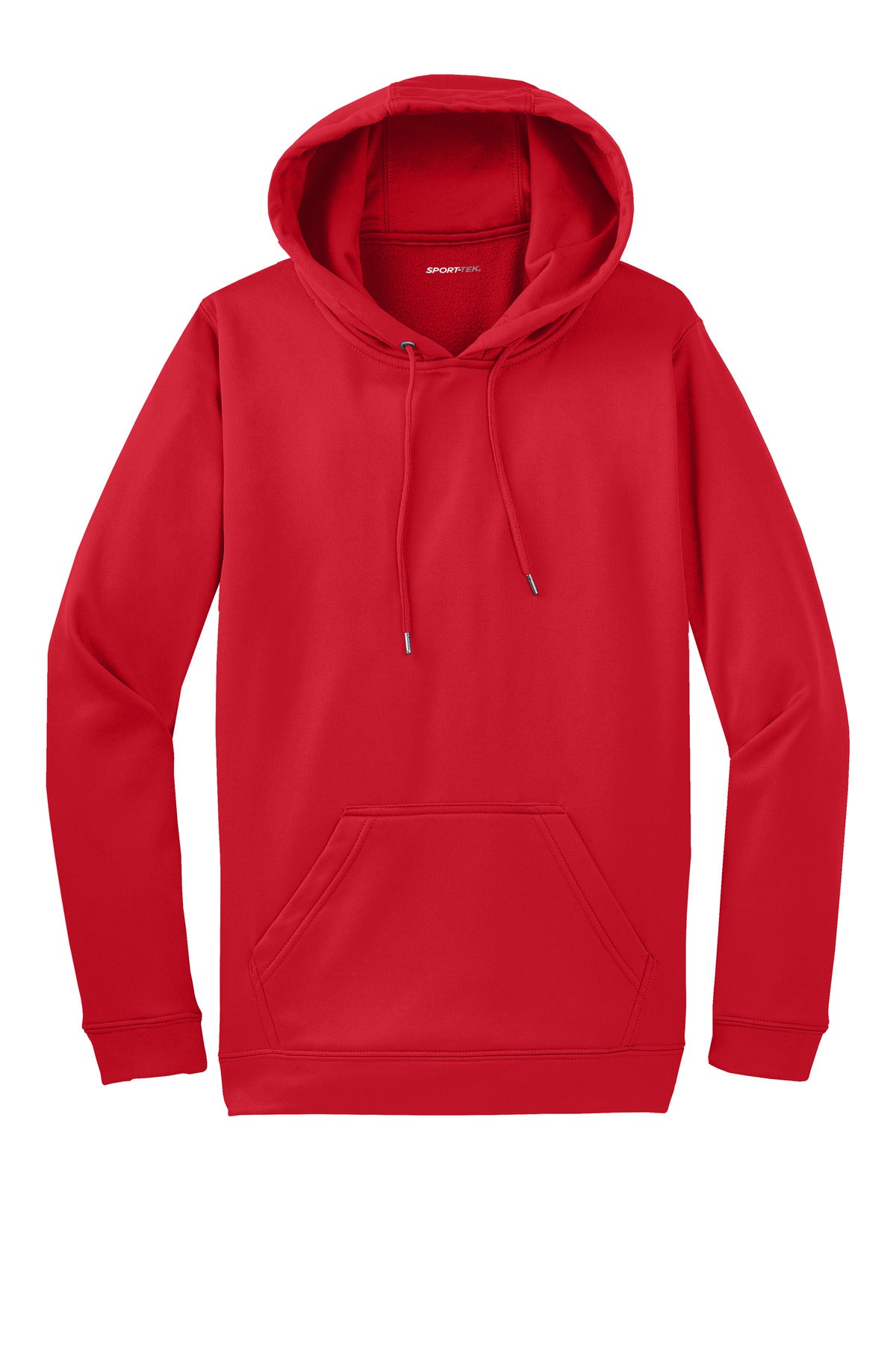 Sport-Tek Sport-Wick Fleece Hooded Pullover. F244 Deep Red