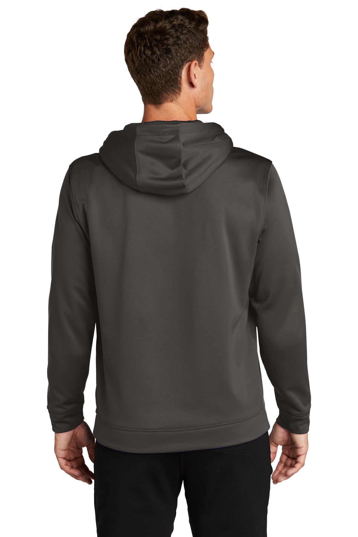 Custom Embroidered Sport-Tek Sport-Wick Fleece Hooded Pullover. F244,Iron Grey