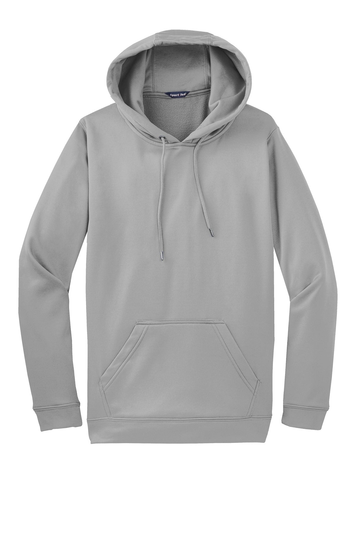 Sport-Tek Sport-Wick Fleece Hooded Pullover. F244 Silver