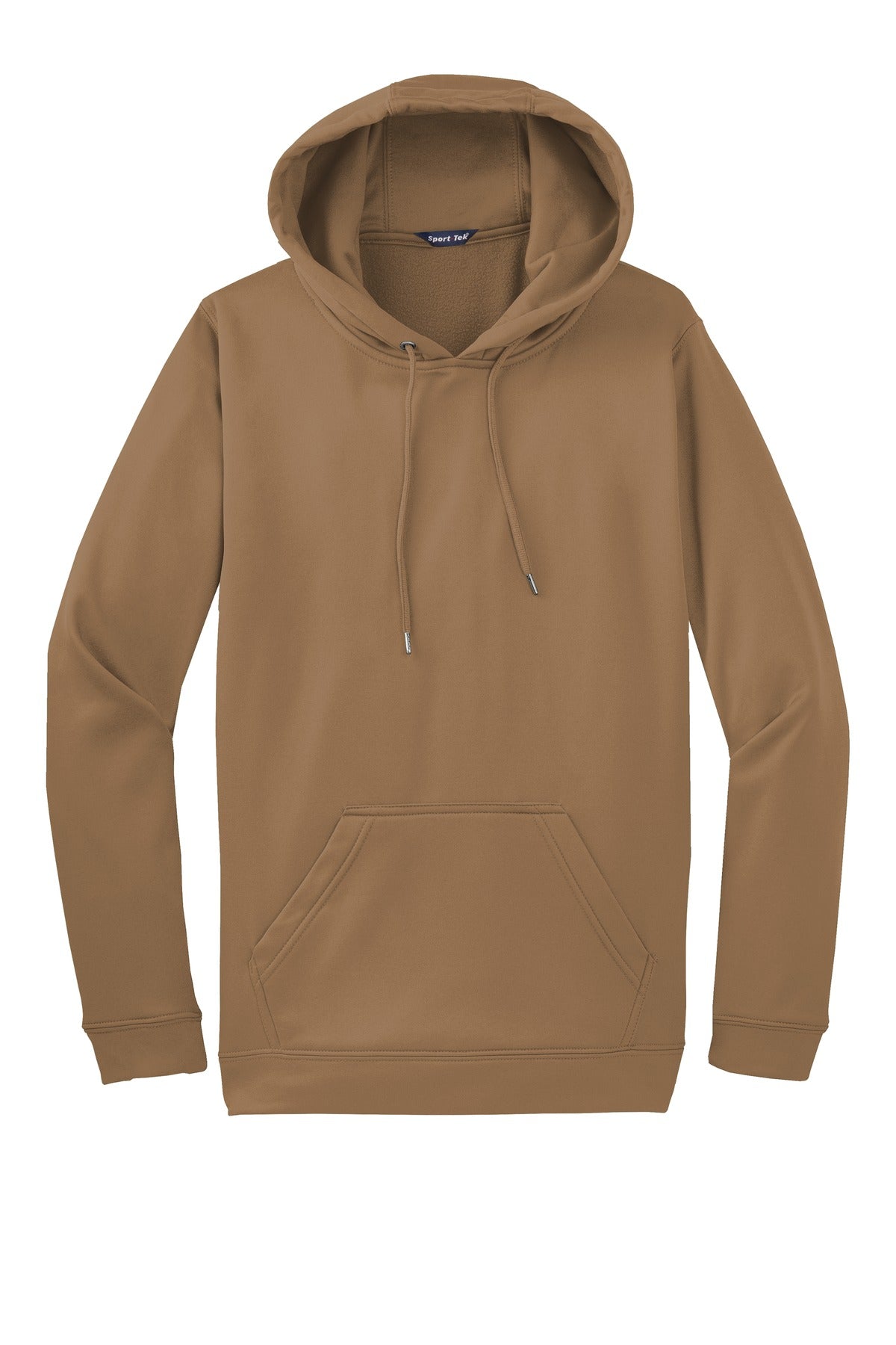 Sport-Tek Sport-Wick Fleece Hooded Pullover. F244 Woodland Brown
