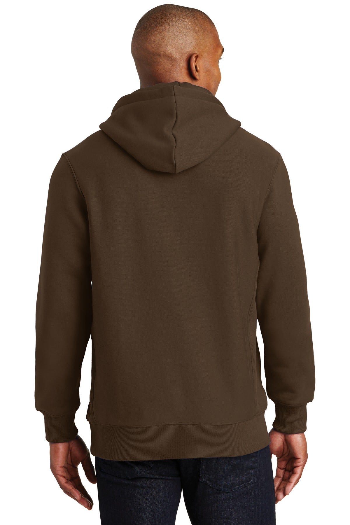 Custom Embroidered Sport-Tek Super Heavyweight Pullover Hooded Sweatshirt. F281,Brown