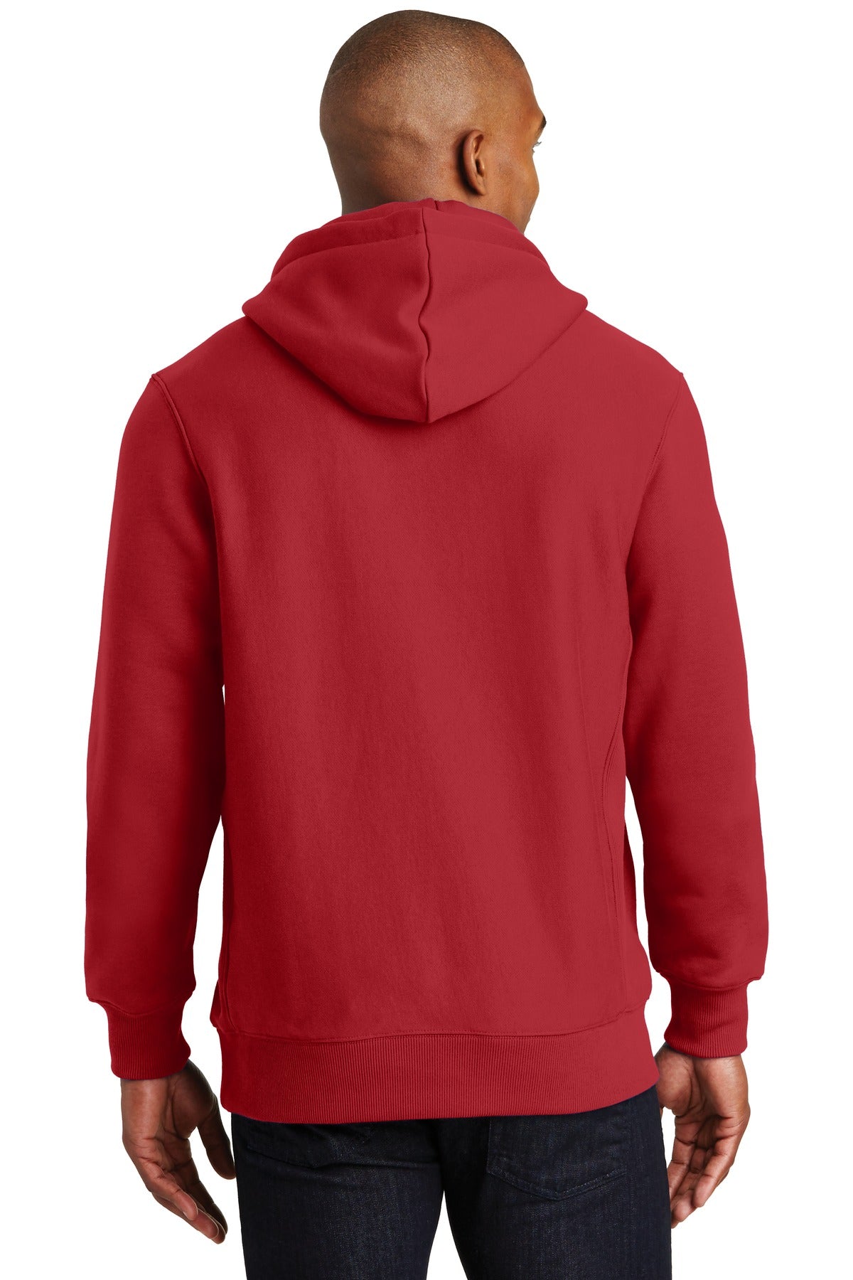 Custom Embroidered Sport-Tek Super Heavyweight Pullover Hooded Sweatshirt. F281,Red