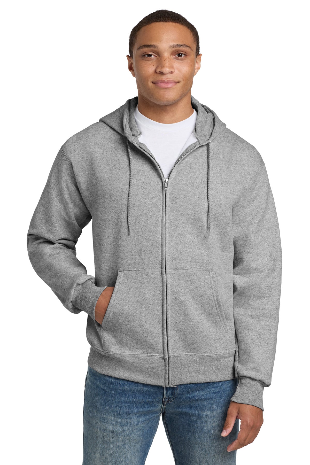 Hanes Ultimate Cotton - Full-Zip Hooded Sweatshirt. F283