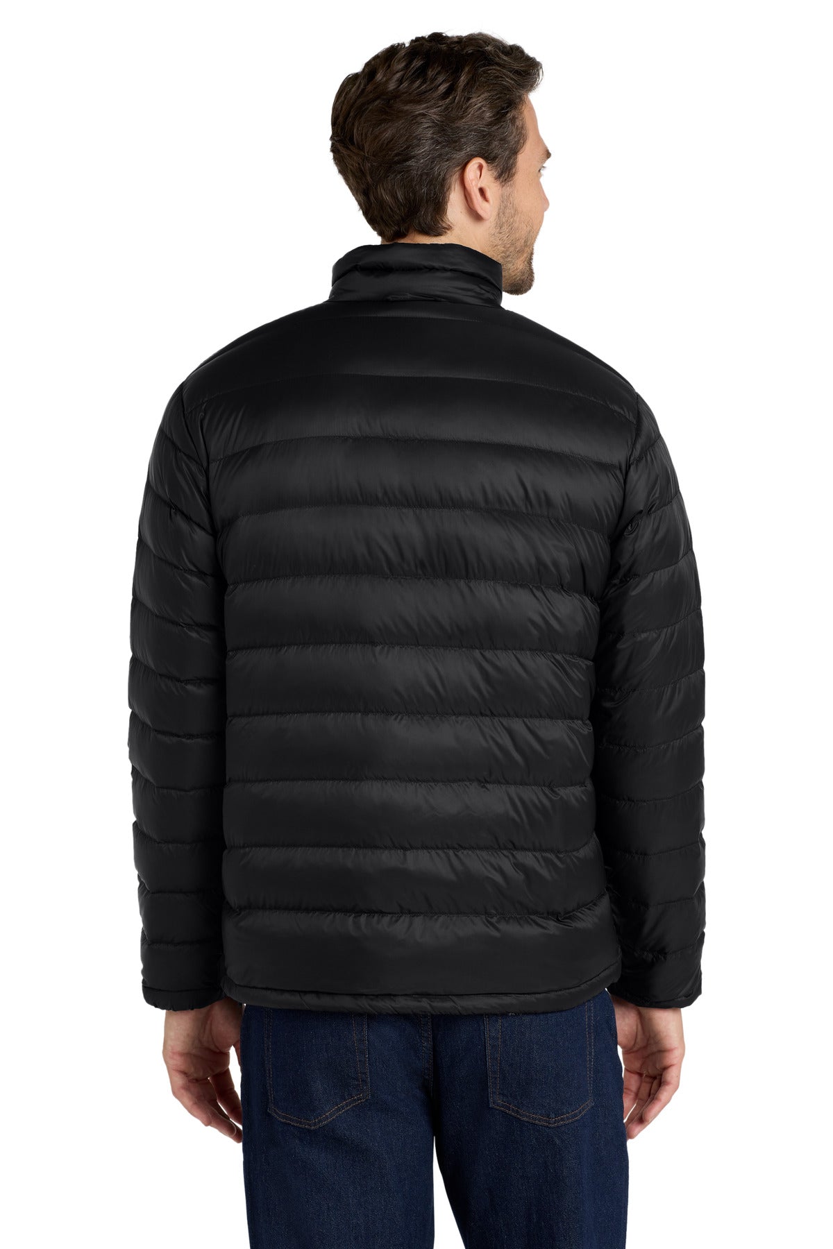 Custom Embroidered Port Authority Down Jacket. J323,Black