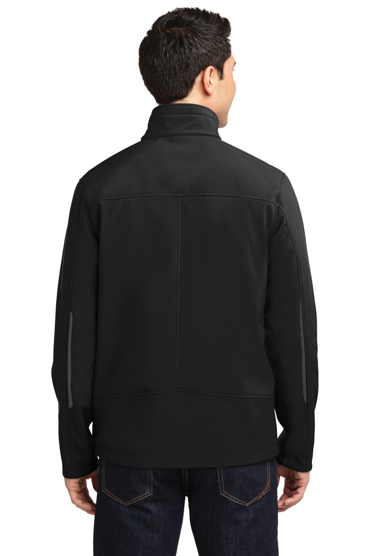 Custom Embroidered Port Authority Welded Soft Shell Jacket. J324,Black