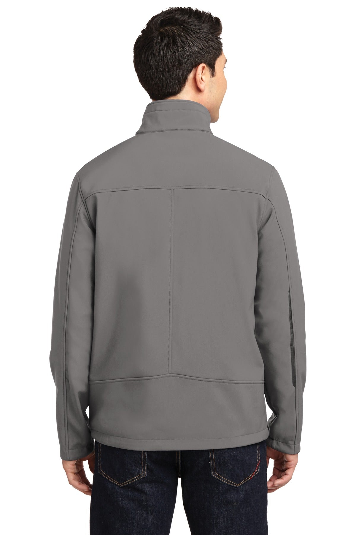 Custom Embroidered Port Authority Welded Soft Shell Jacket. J324,Deep Smoke