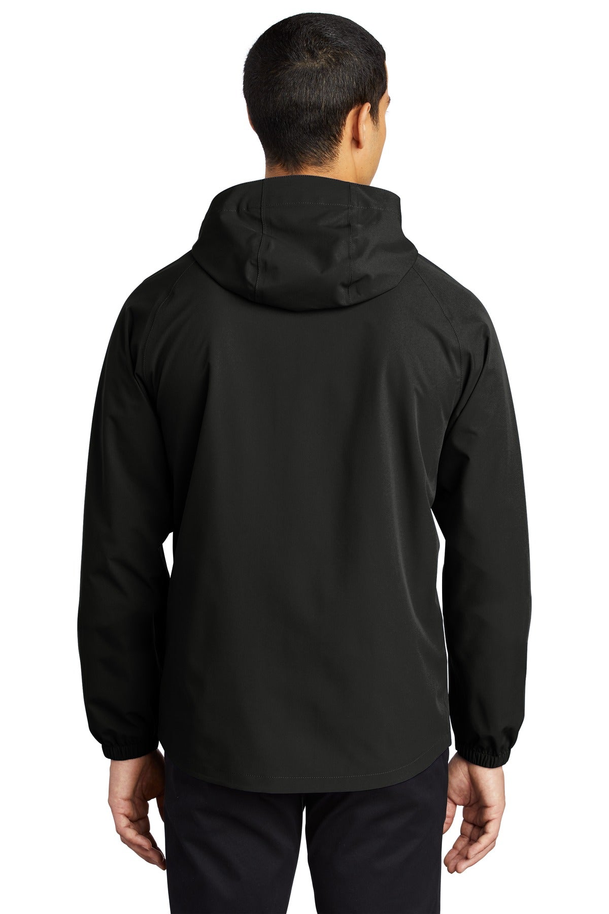 Custom Embroidered Port Authority Essential Rain Jacket J407,Deep Black