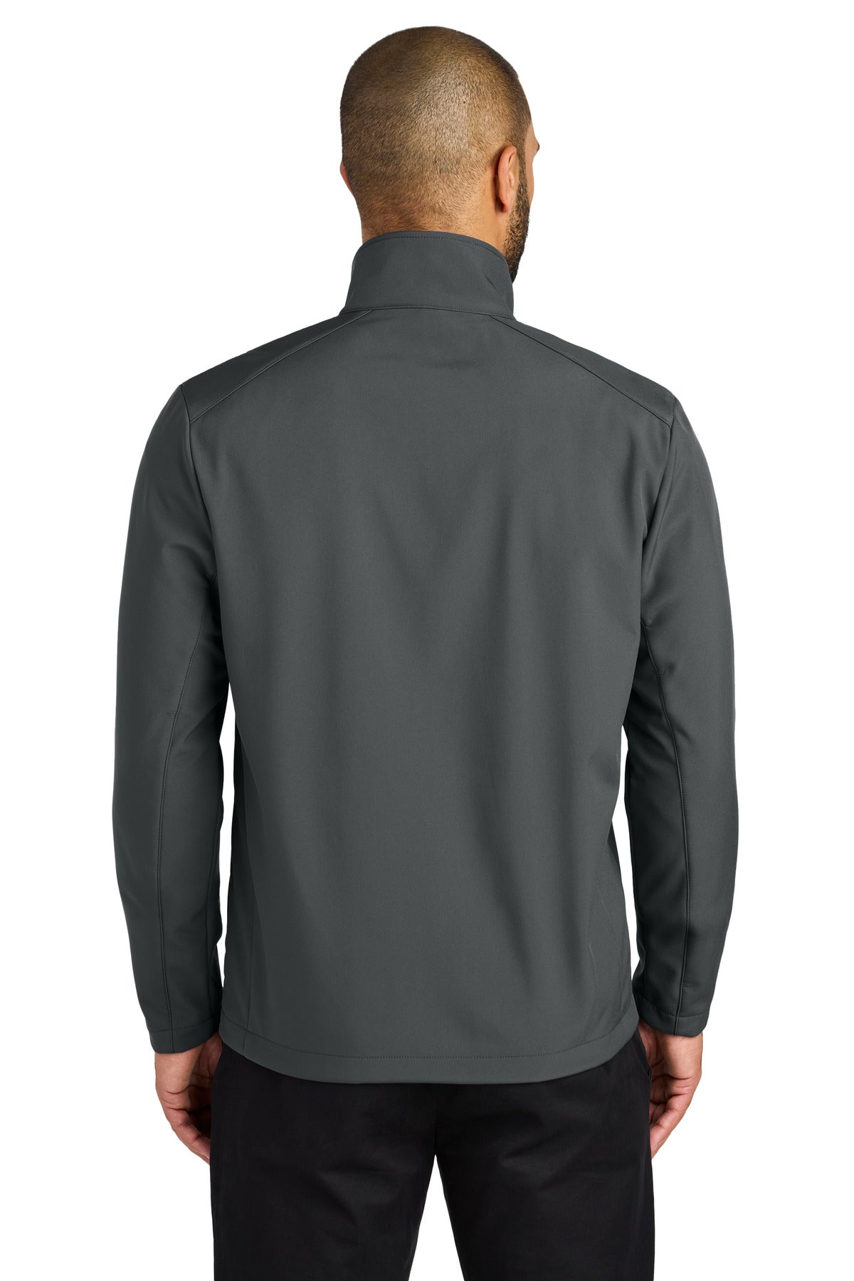 Custom Embroidered Port Authority C-FREE Core Soft Shell J720,Grey Steel