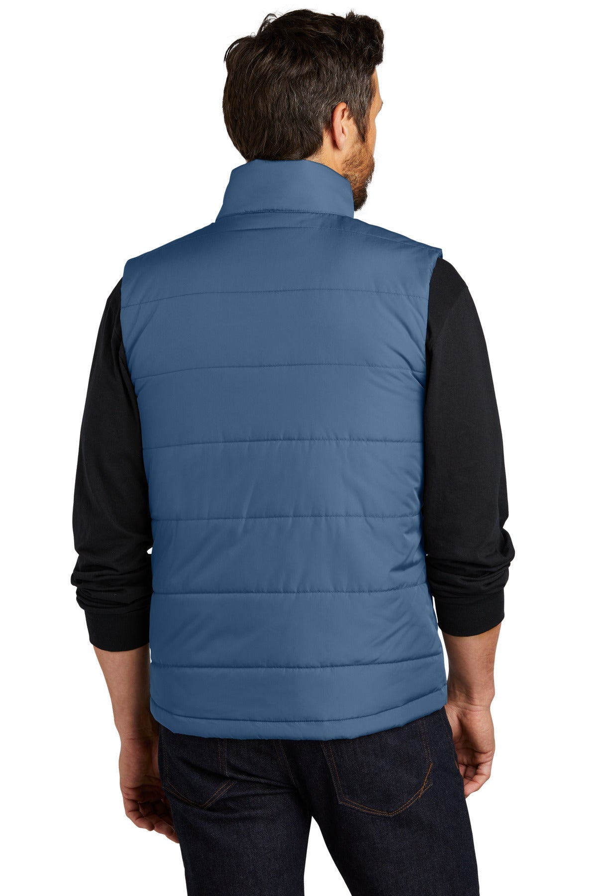 Custom Embroidered Port Authority Puffer Vest J853,Dusk Blue