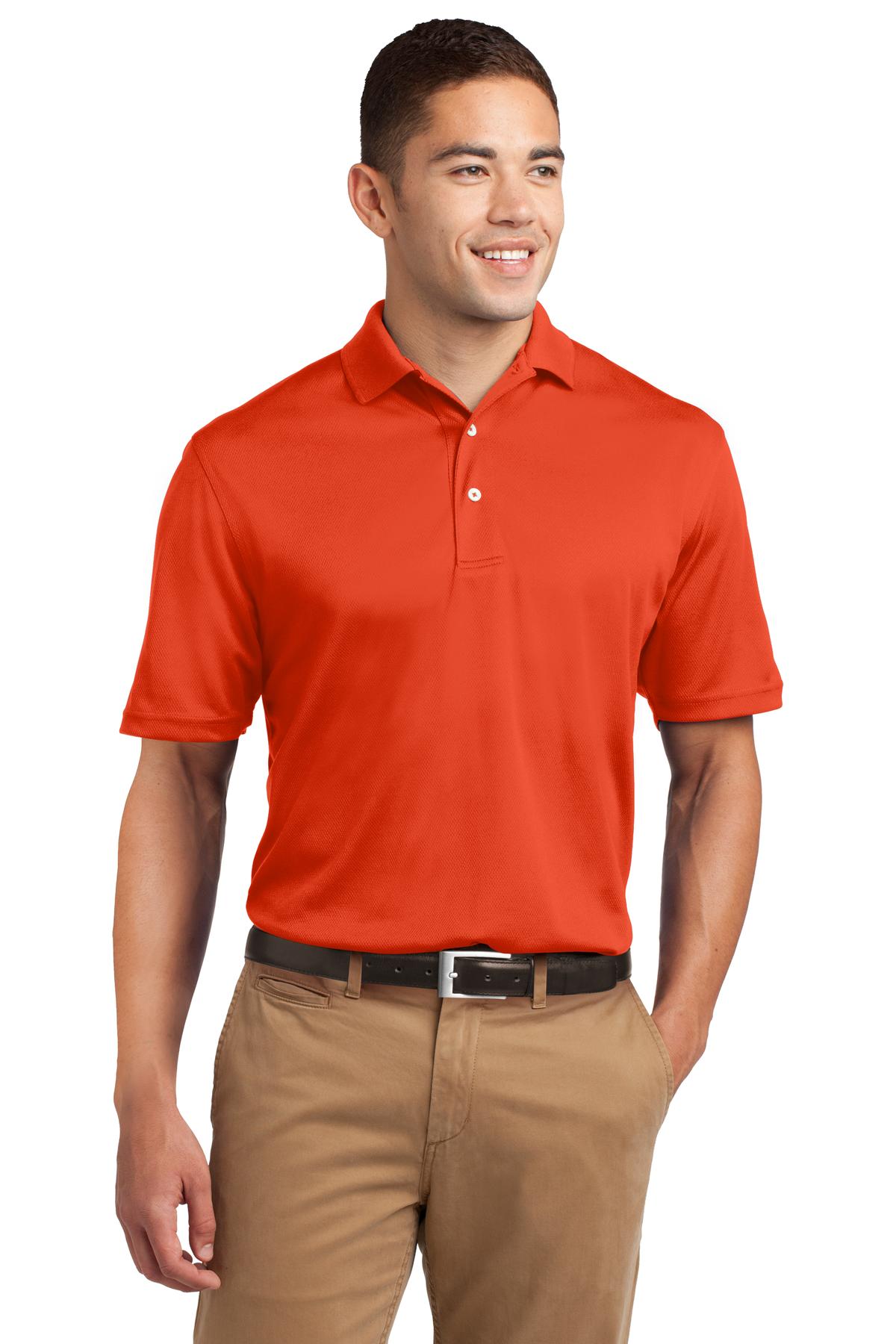 Sport-Tek Dri-Mesh Polo. K469 Bright Orange