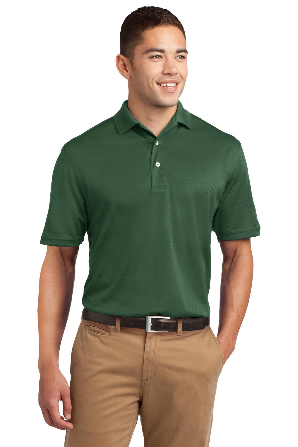 Sport-Tek Dri-Mesh Polo. K469 Forest Green