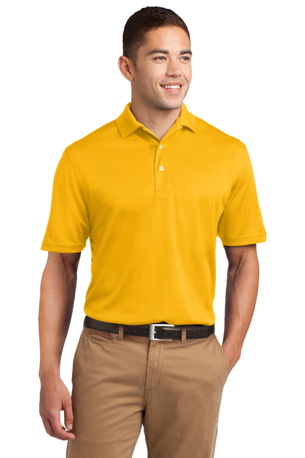 Sport-Tek Dri-Mesh Polo. K469 Gold
