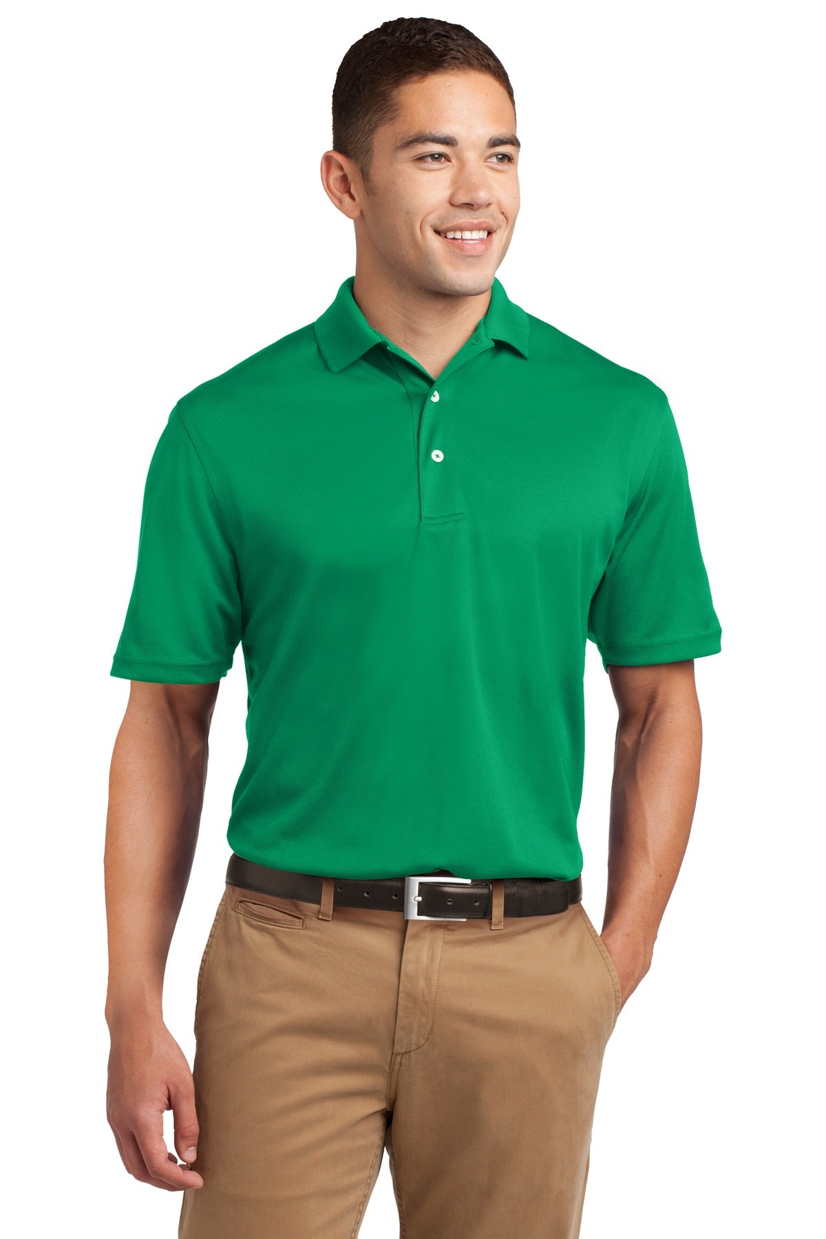 Sport-Tek Dri-Mesh Polo. K469 Kelly Green