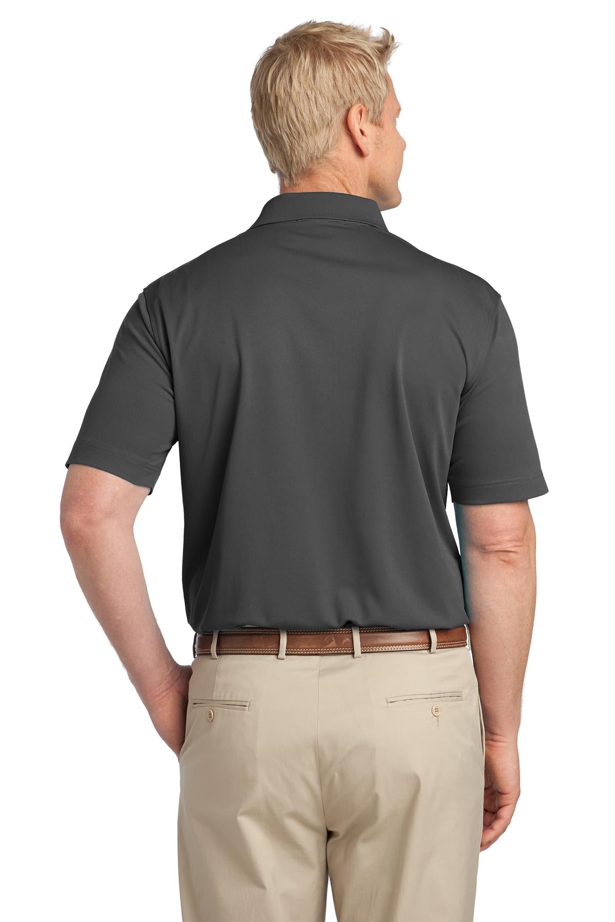 Custom Embroidered Port Authority Tech Pique Polo. K527,Grey Smoke