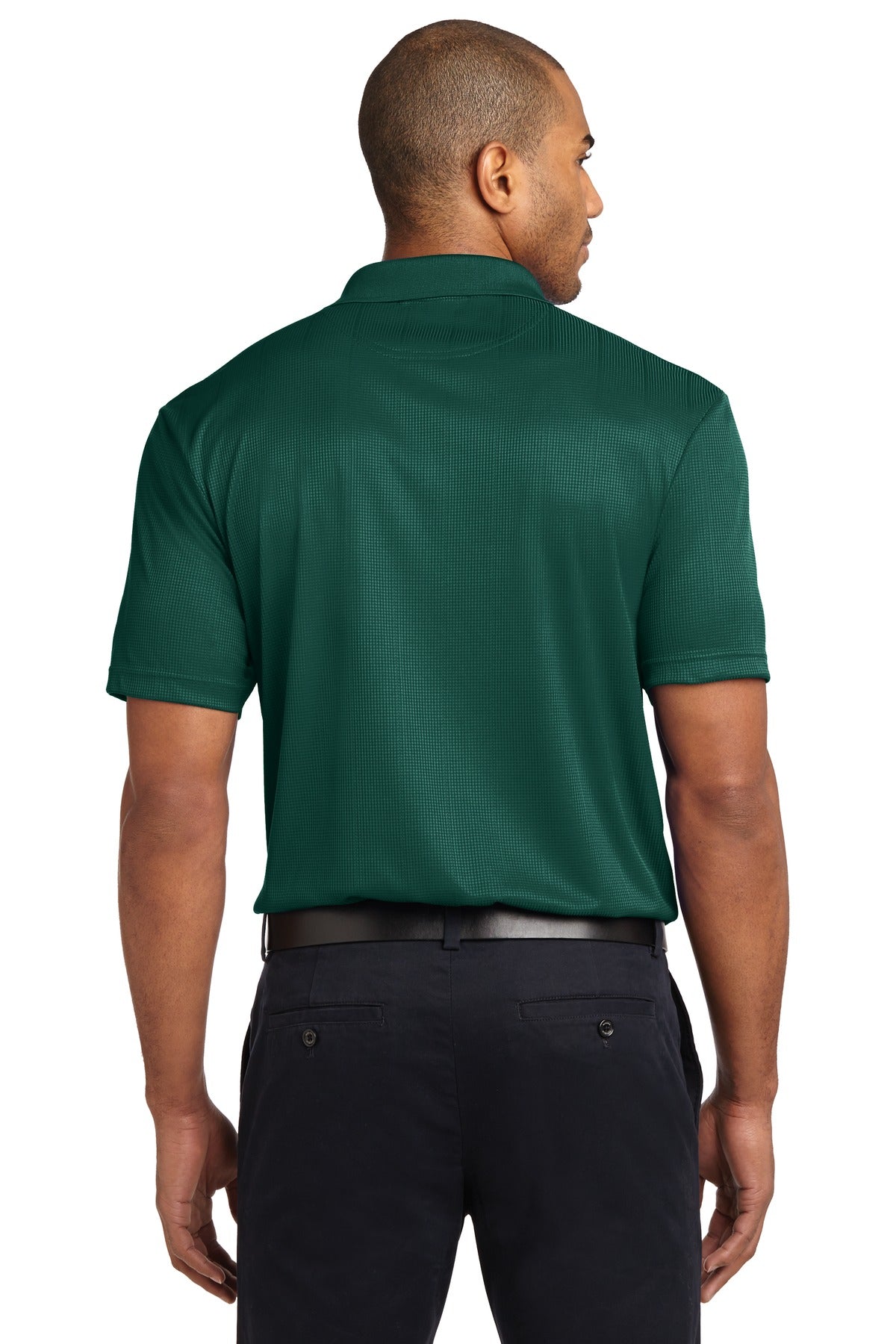 Custom Embroidered Port Authority Performance Fine Jacquard Polo. K528,Green Glen