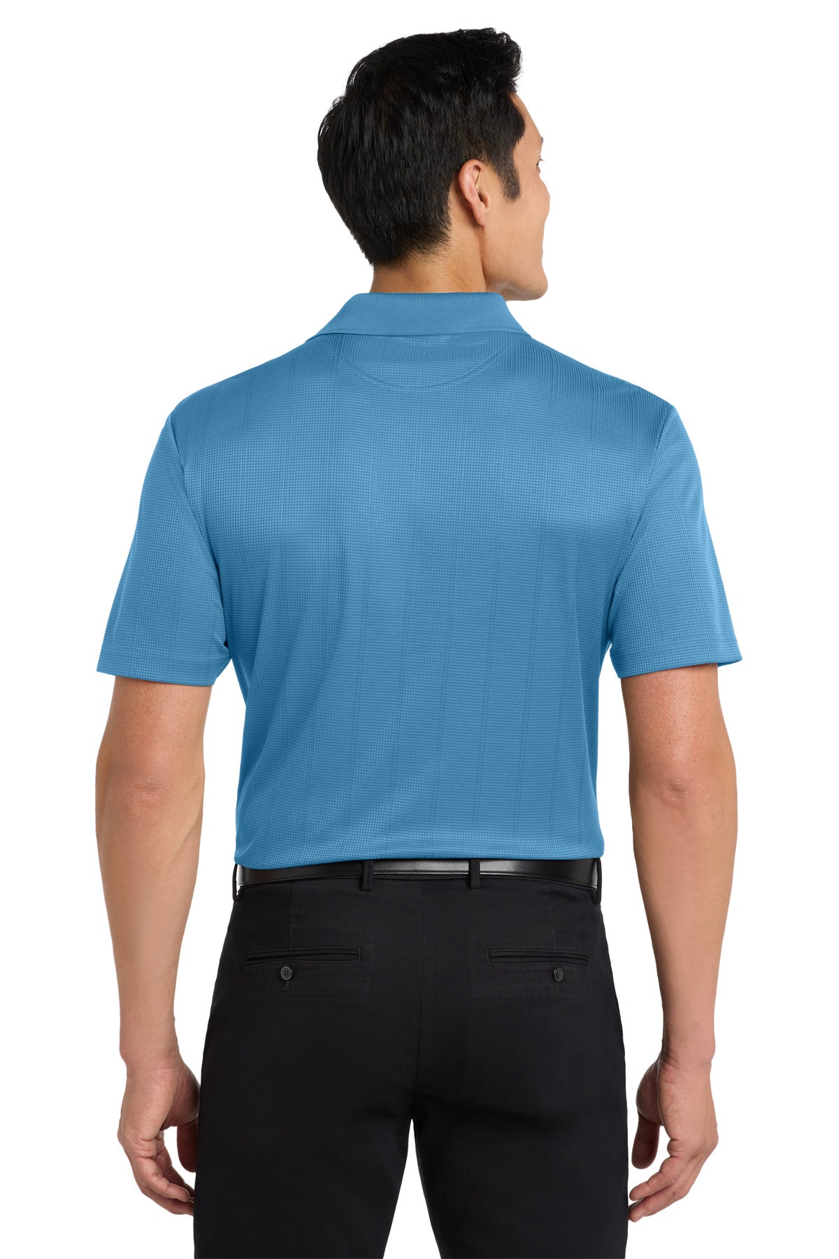 Custom Embroidered Port Authority Performance Fine Jacquard Polo. K528,Ocean Blue
