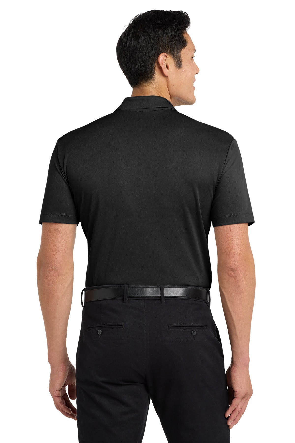 Custom Embroidered Port Authority Silk Touch Performance Pocket Polo. K540P,Black