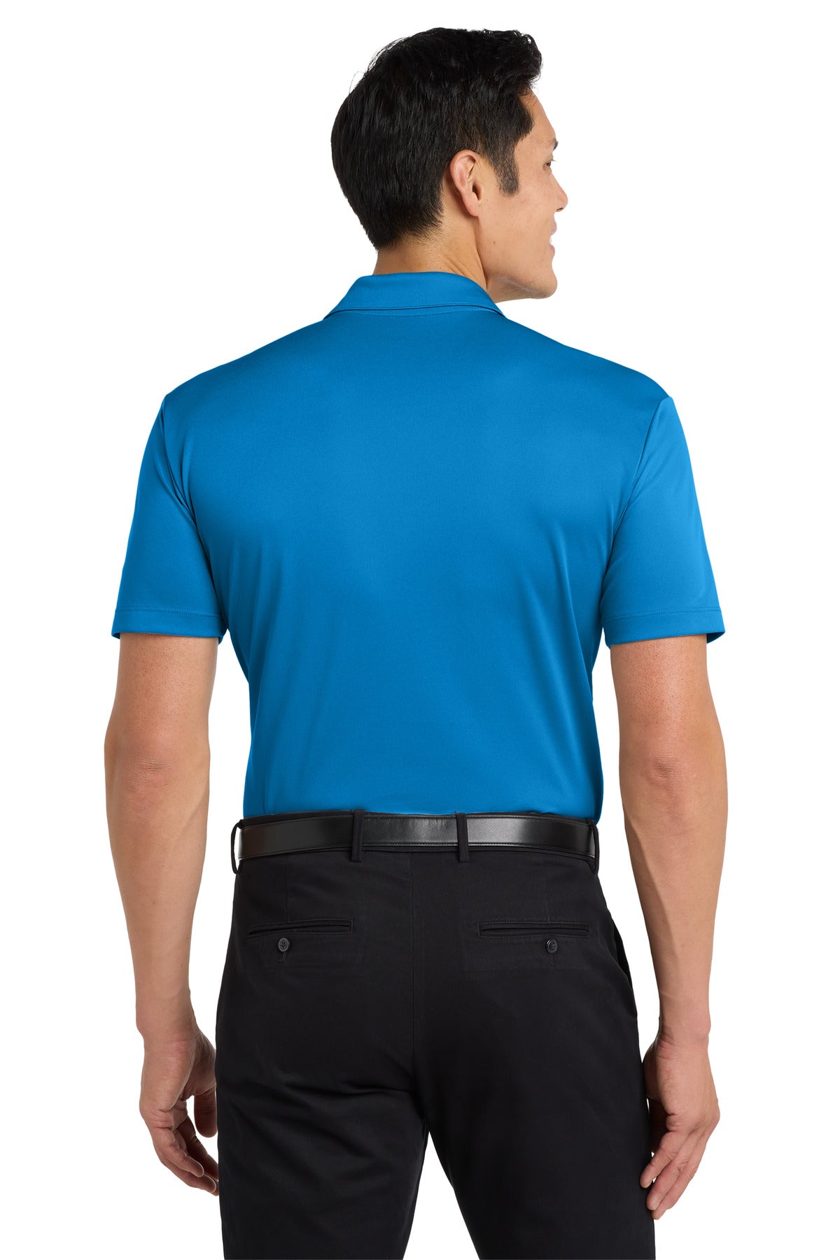 Custom Embroidered Port Authority Silk Touch Performance Pocket Polo. K540P,Brilliant Blue