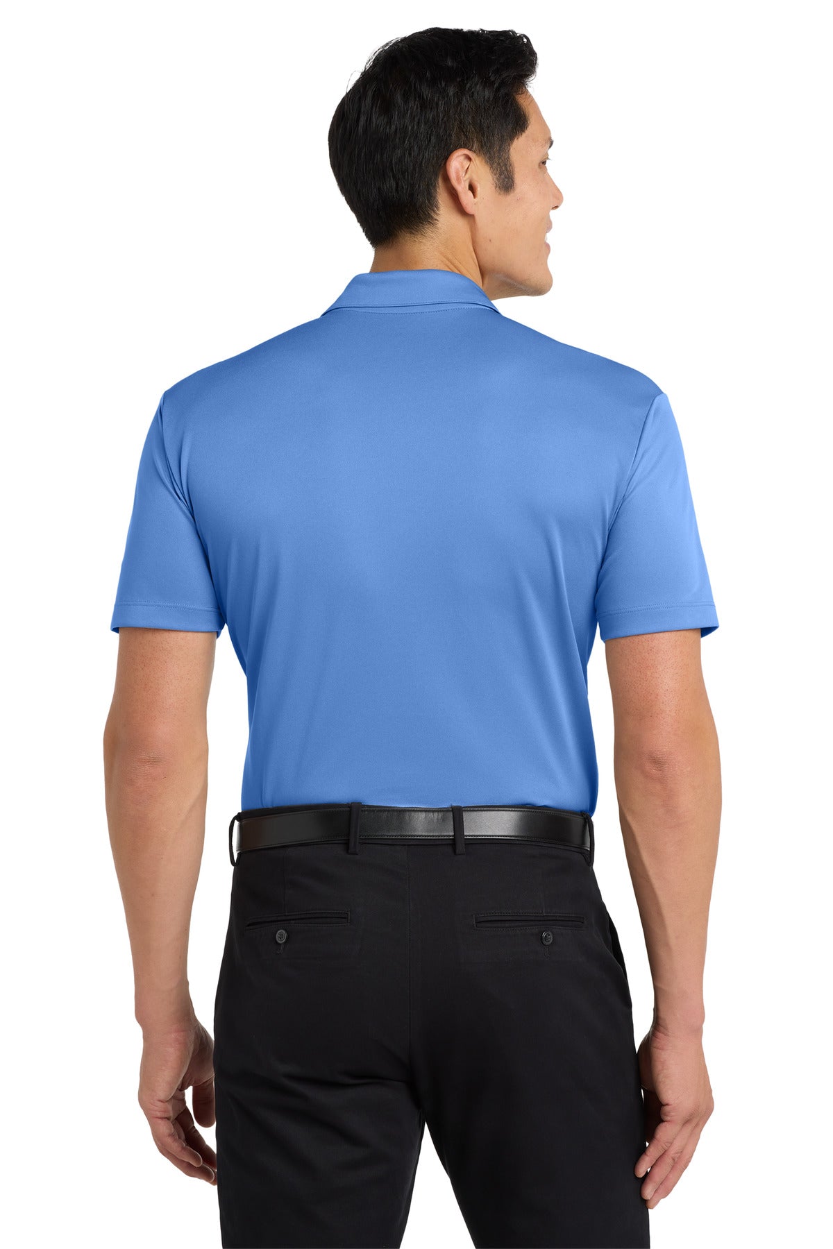 Custom Embroidered Port Authority Silk Touch Performance Pocket Polo. K540P,Carolina Blue