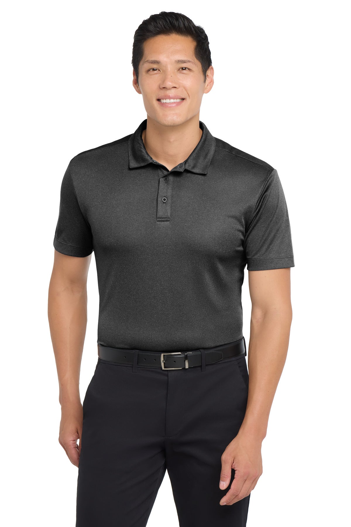 Port Authority Heathered Silk Touch Performance Polo. K542