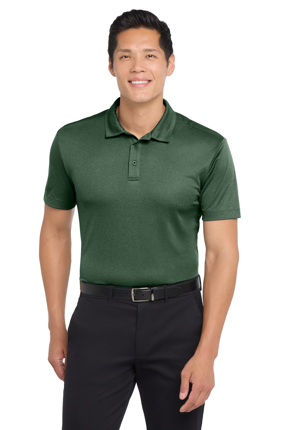 Port Authority Heathered Silk Touch Performance Polo. K542