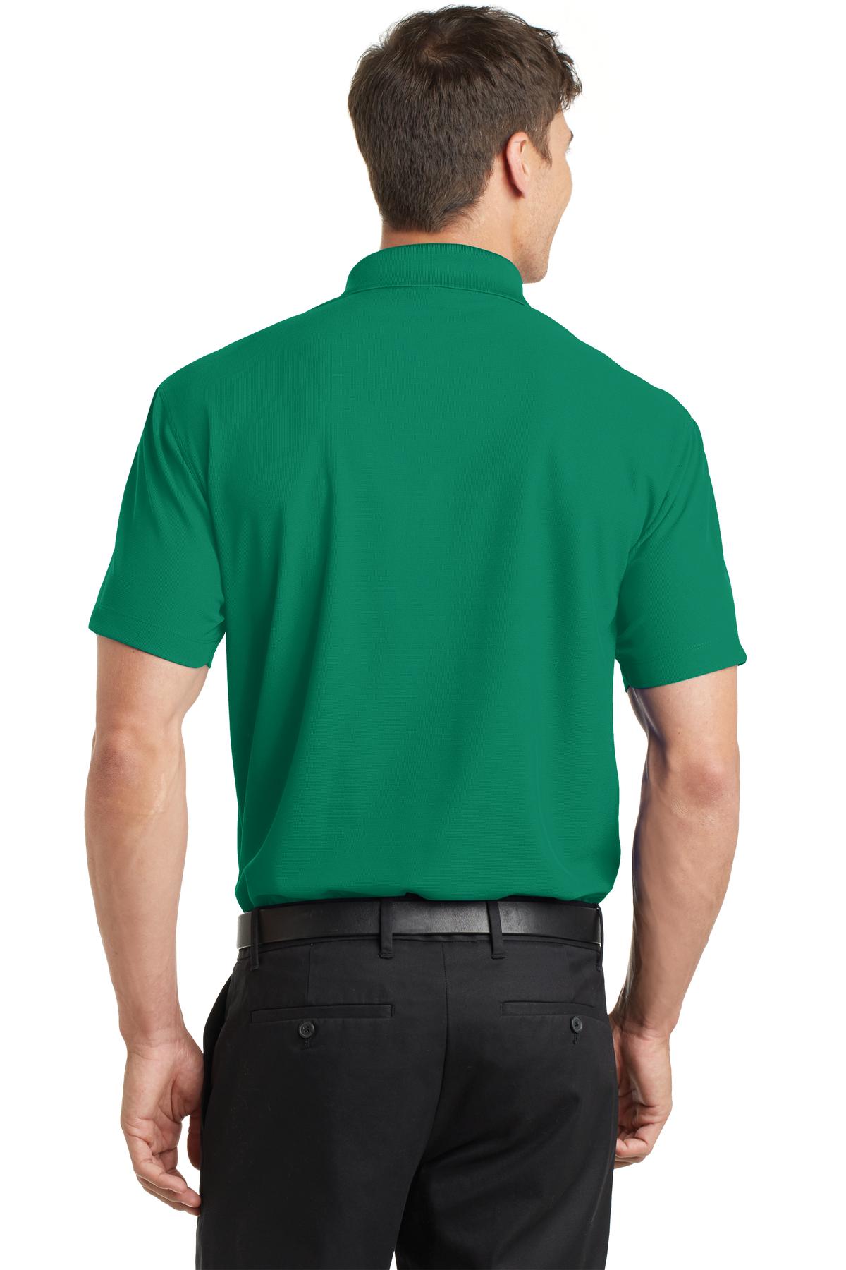 Custom Embroidered Port Authority Dry Zone Grid Polo. K572,Jewel Green