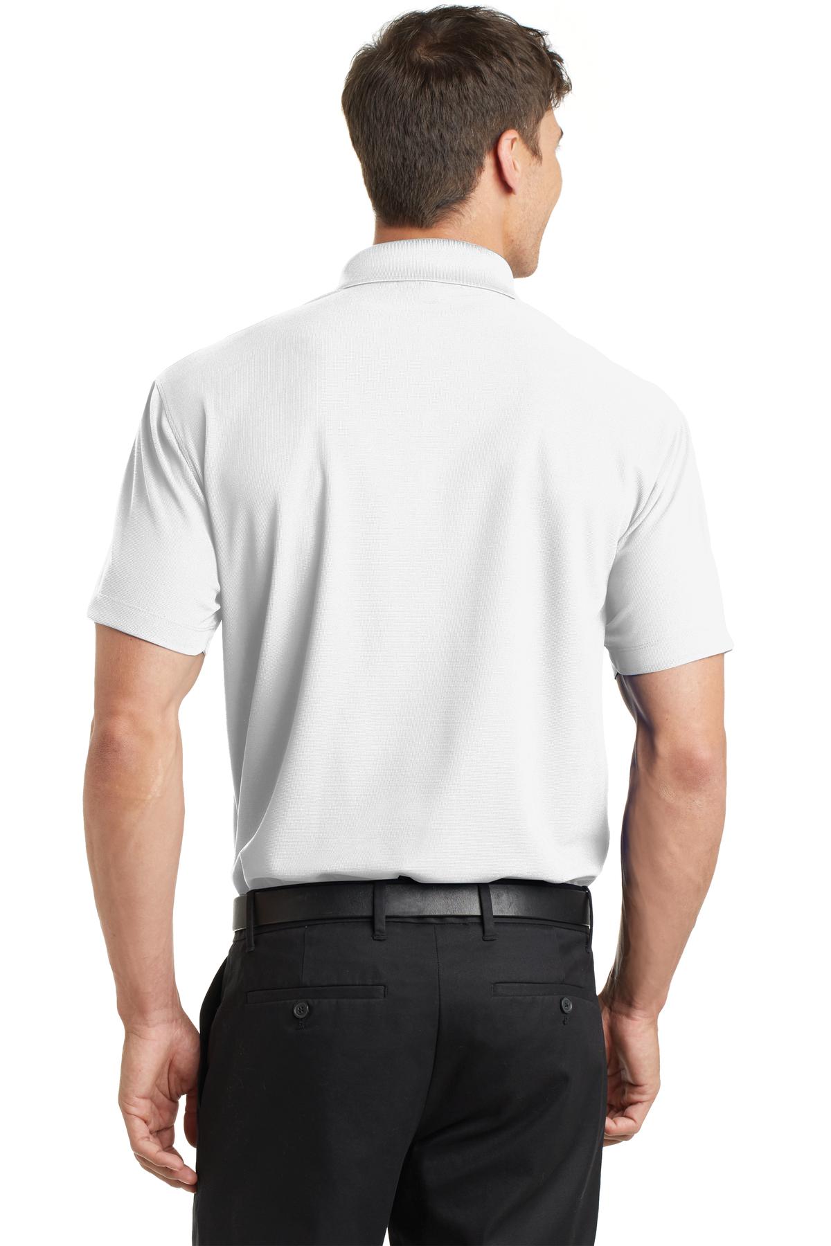Custom Embroidered Port Authority Dry Zone Grid Polo. K572,White