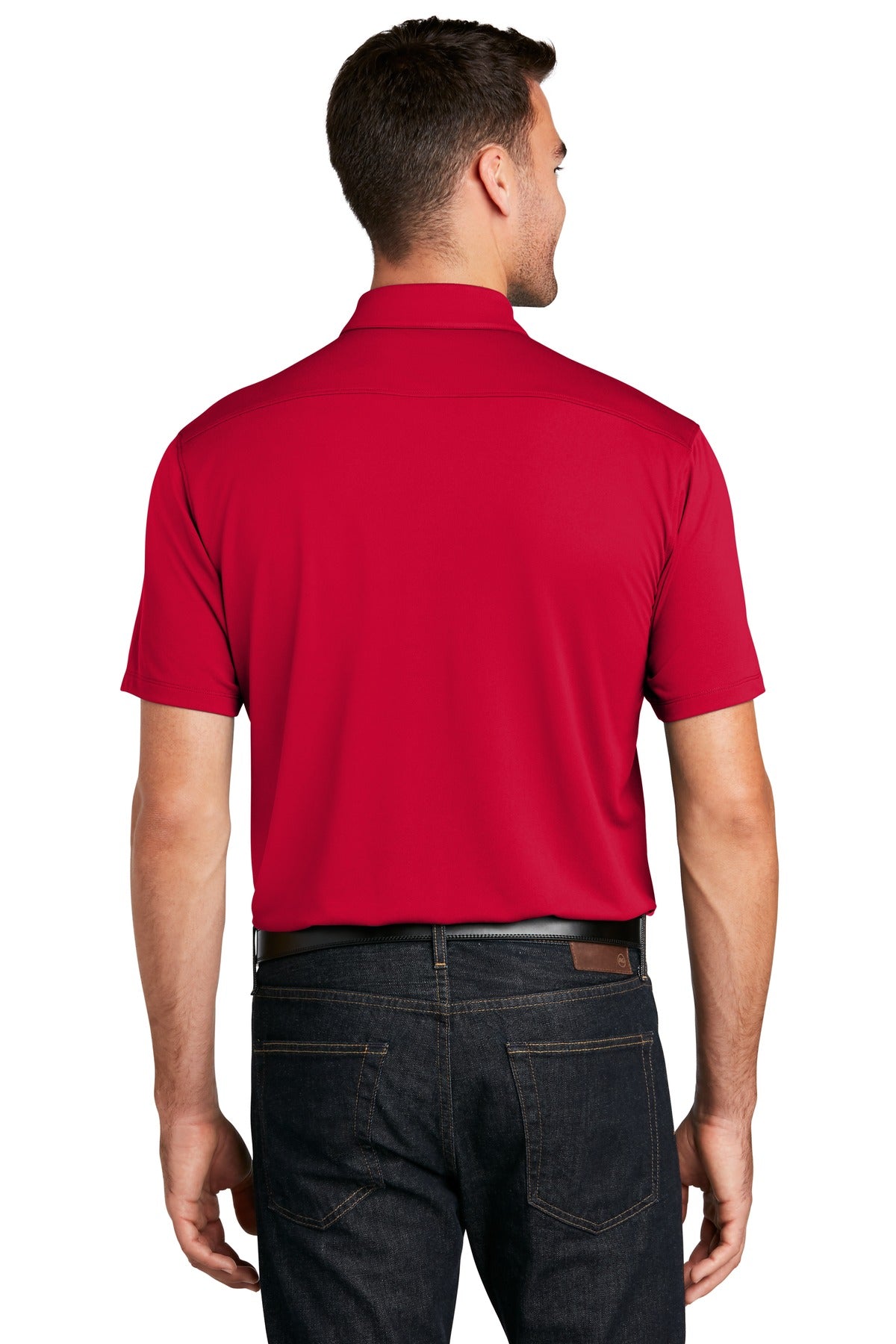 Custom Embroidered Port Authority UV Choice Pique Polo K750,Rich Red
