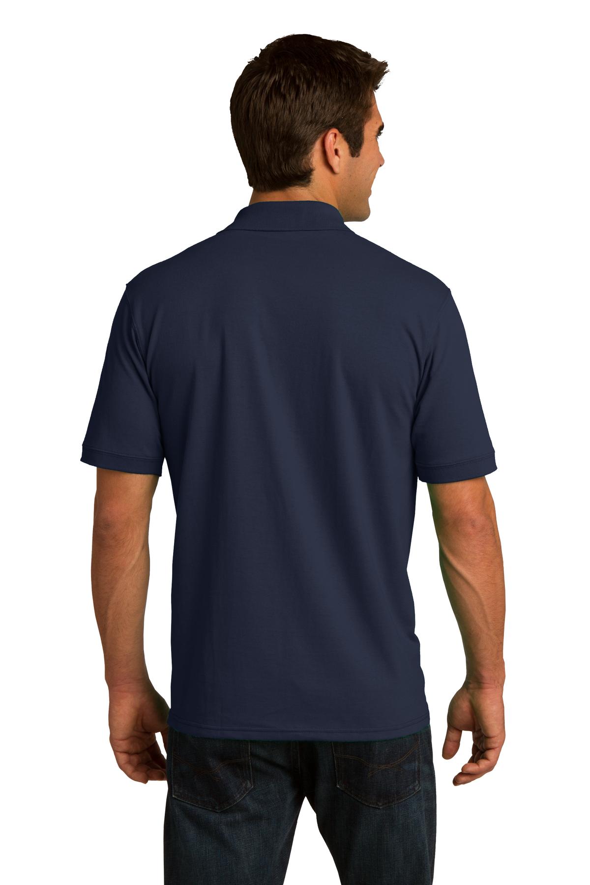 Custom Embroidered Port & Company Tall Core Blend Jersey Knit Polo. KP55T,Deep Navy
