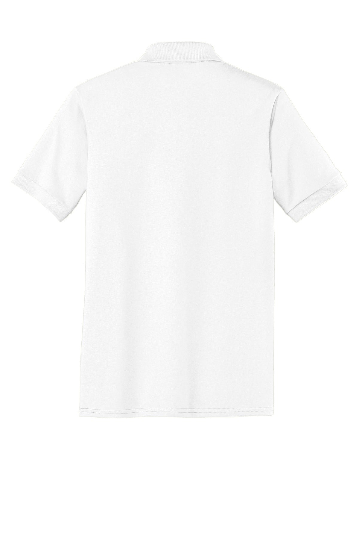 Custom Embroidered Port & Co Polos in White
