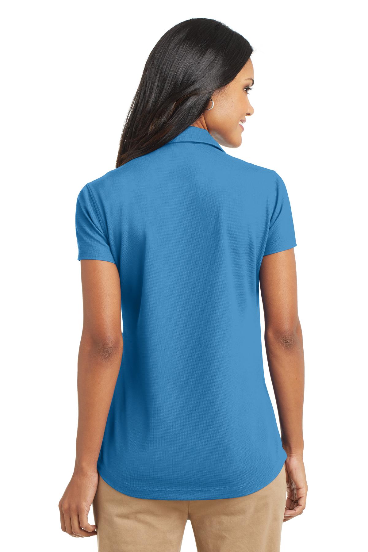 Custom Embroidered Port Authority Women's Dry Zone Grid Polo. L572,Celadon Blue