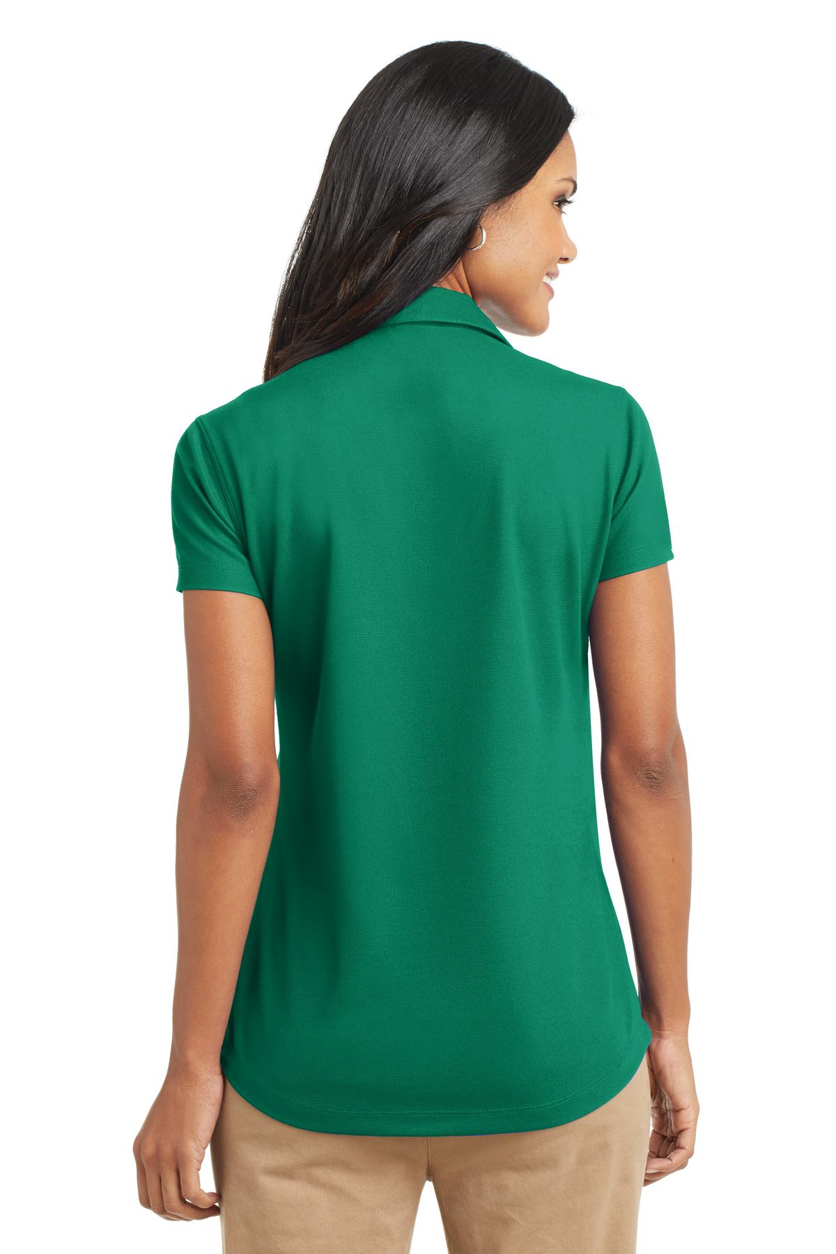 Custom Embroidered Port Authority Women's Dry Zone Grid Polo. L572,Jewel Green