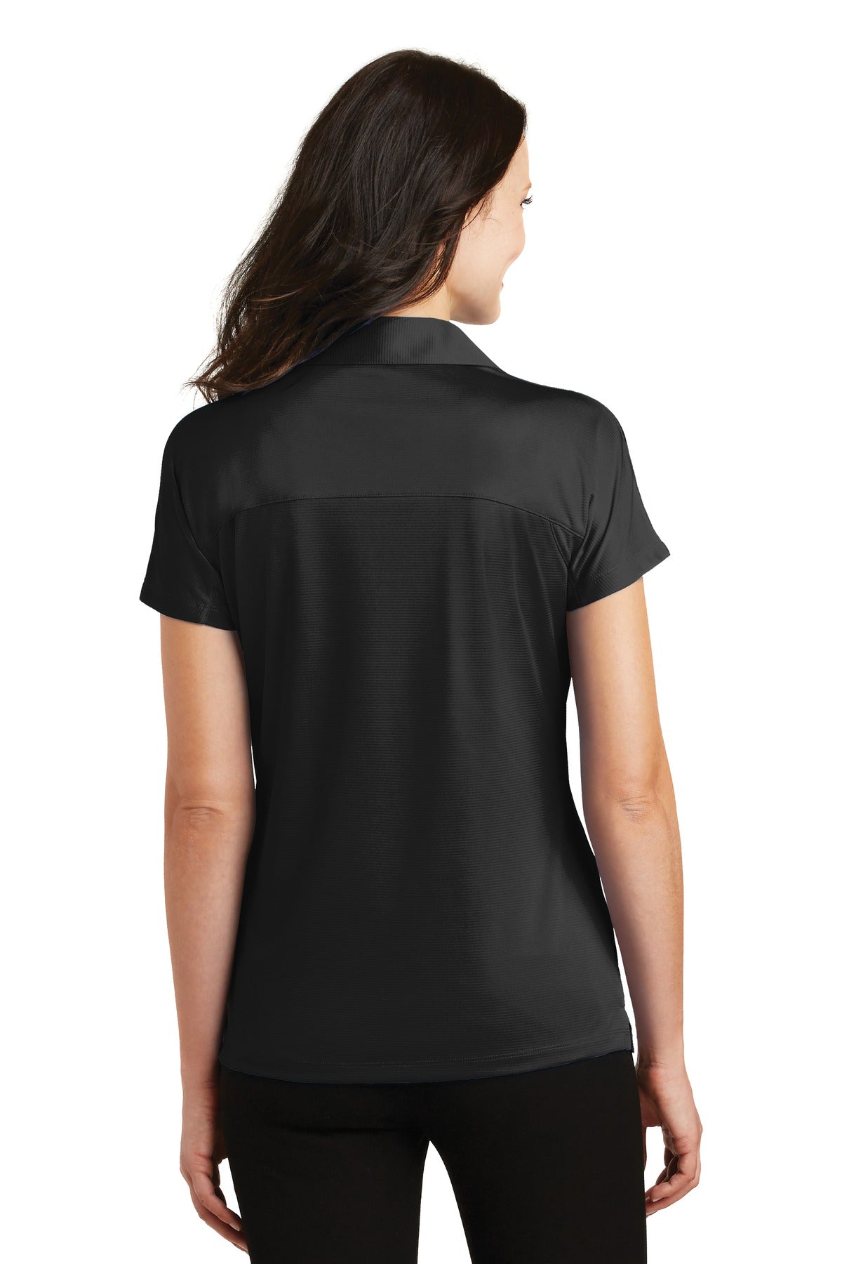 Custom Embroidered Port Authority Women's Crossover Raglan Polo. L575,Black