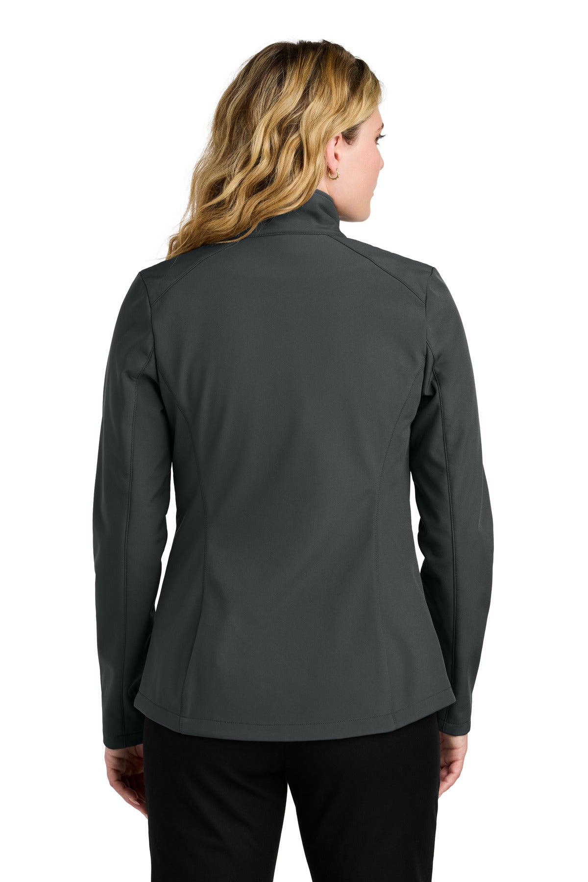 Custom Embroidered Port Authority Women's C-FREE Core Soft ShellL720,Grey Steel