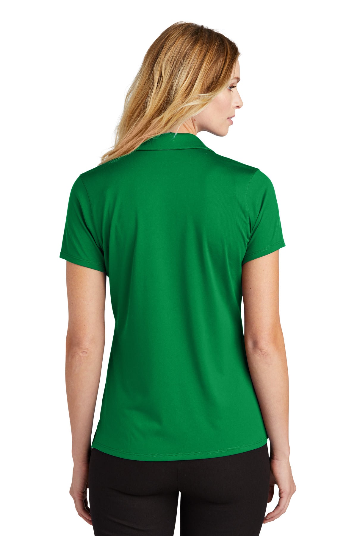 Custom Embroidered Port Authority Women's Performance Staff Polo LK398,Spring Green
