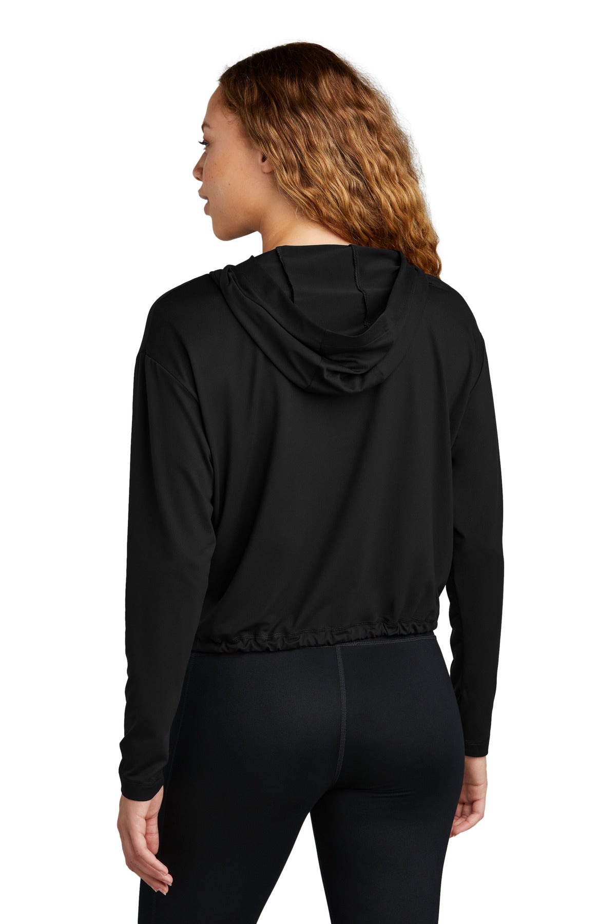 Custom Embroidered New Era Women's Power Long Sleeve Hoodie LNEA229,Black