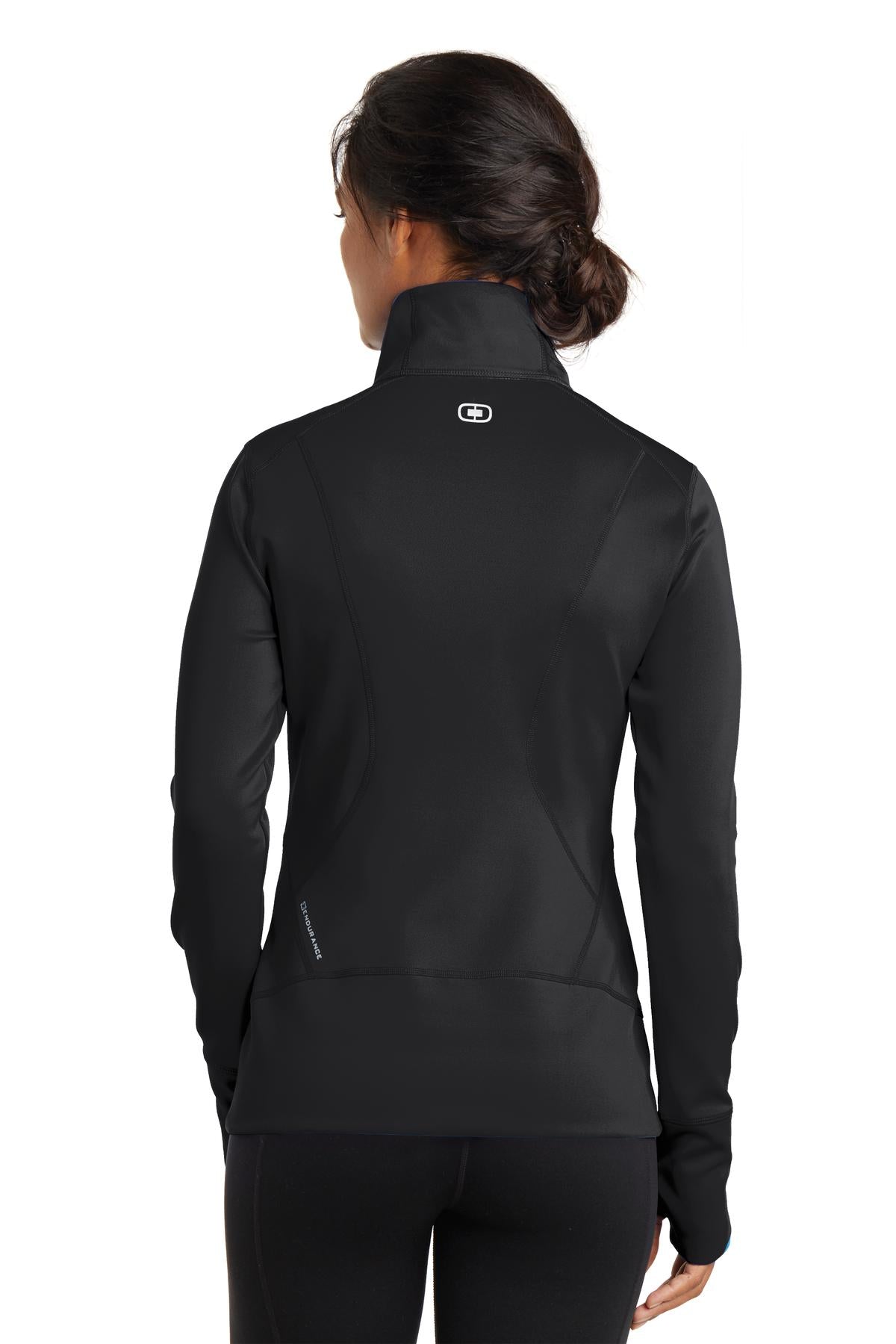 Custom Embroidered OGIO Women's Fulcrum Full-Zip. LOE700,Blacktop