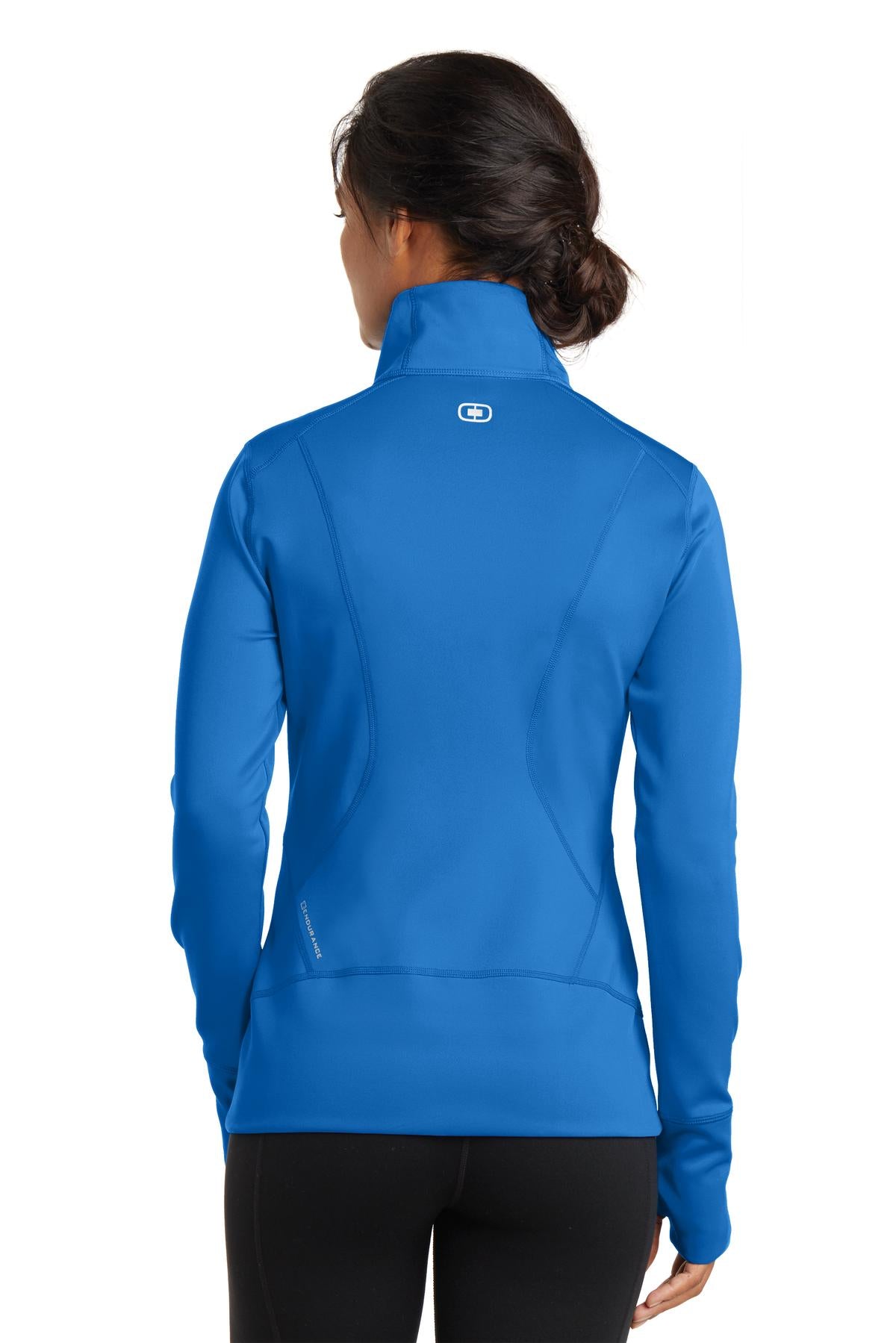Custom Embroidered OGIO Women's Fulcrum Full-Zip. LOE700,Electric Blue