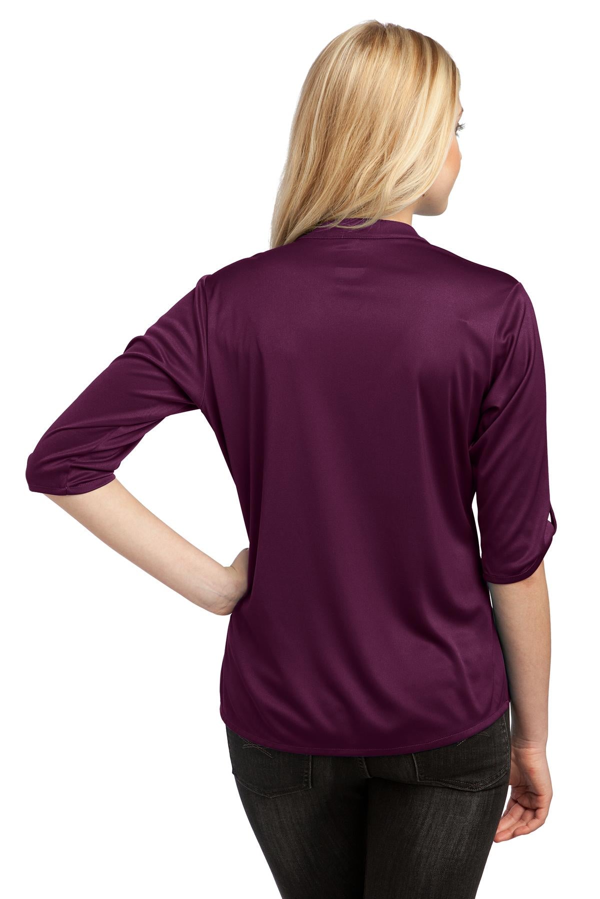 Custom Embroidered OGIO - Crush Henley. LOG111,Purple Luxe