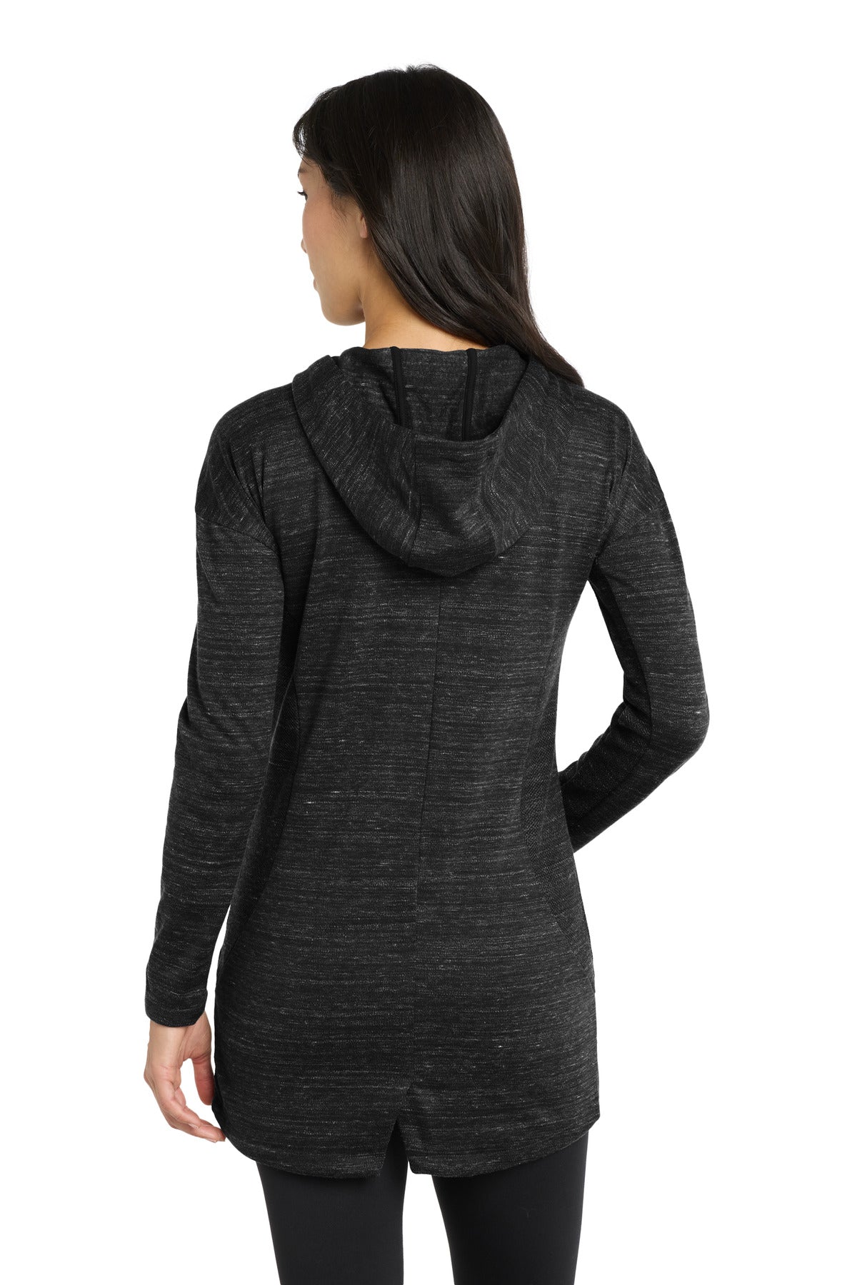 Custom Embroidered OGIO Women's Flux Full-Zip Hoodie LOG823,Blacktop Heather