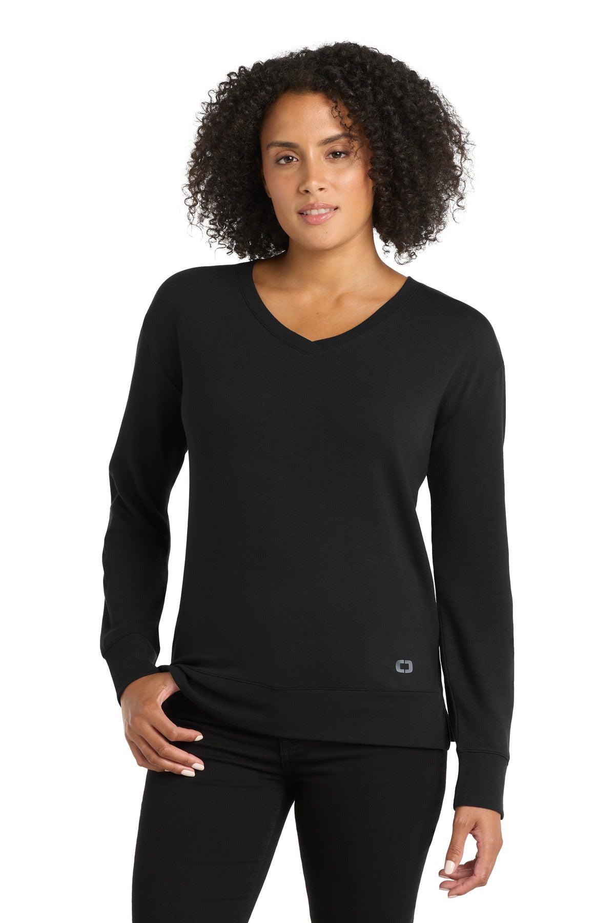 OGIO Women's Luuma Flex Long Sleeve V-Neck LOG825
