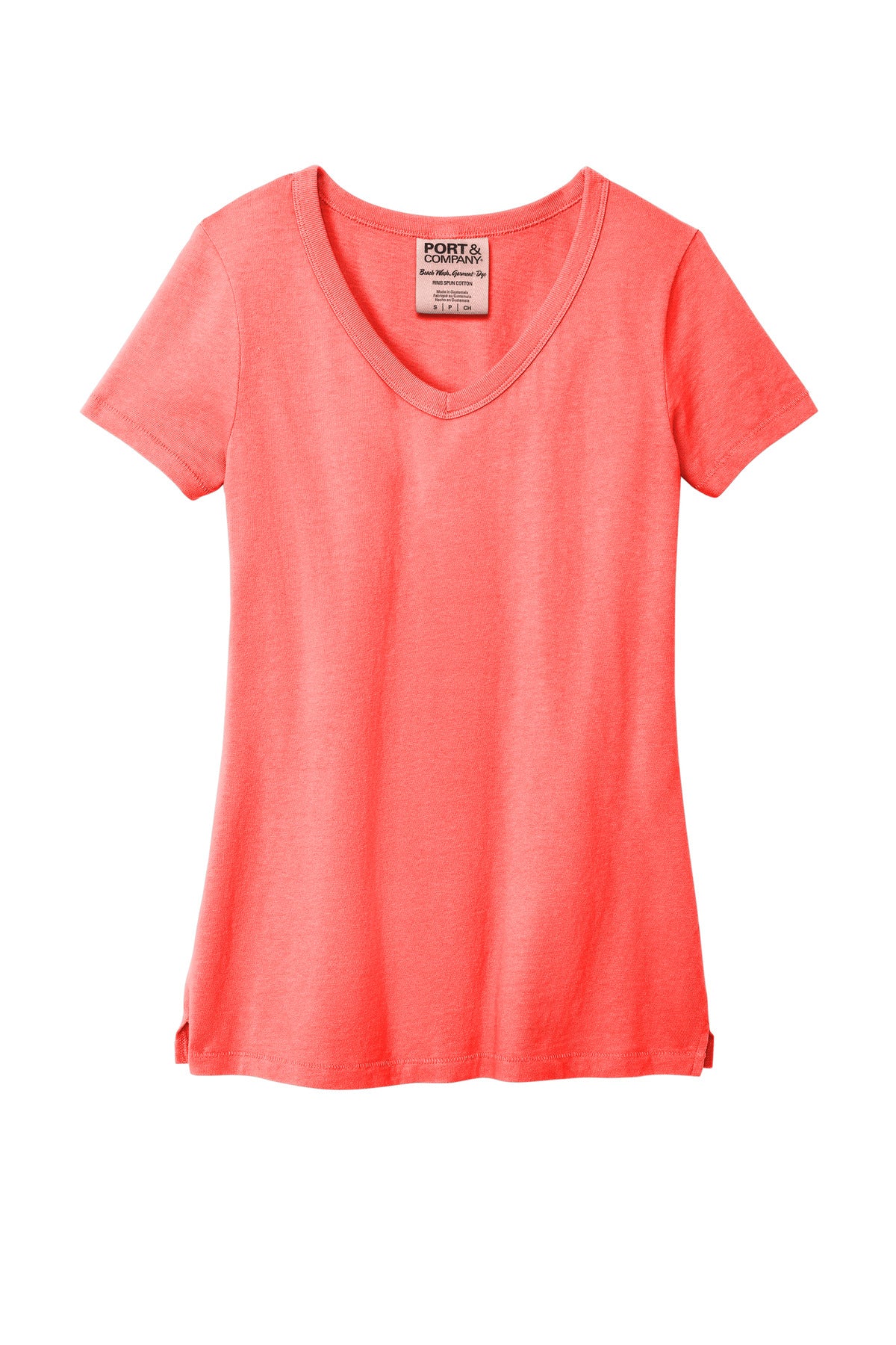 Port & Company Women's Beach Wash Garment-Dyed V-Neck Tee LPC099V