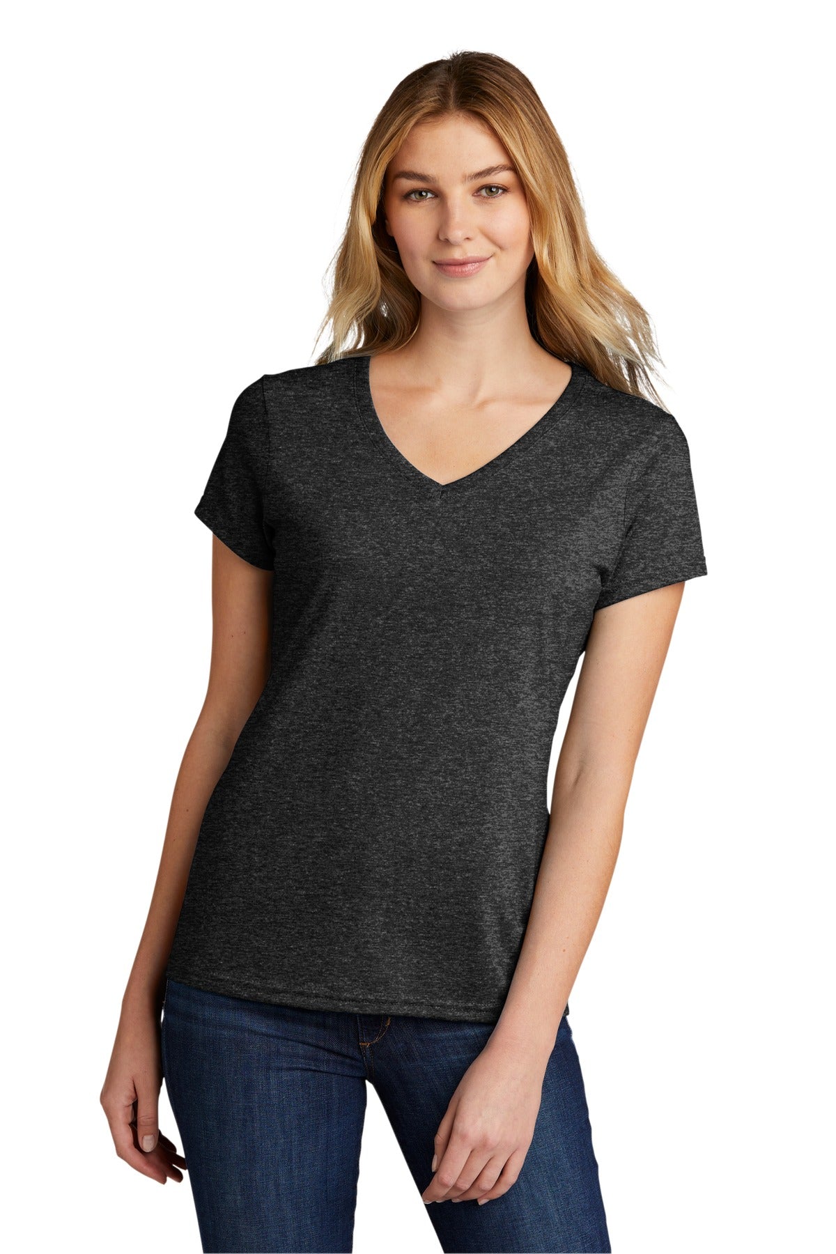 Port & Company Women's Tri-Blend V-Neck Tee. LPC330V